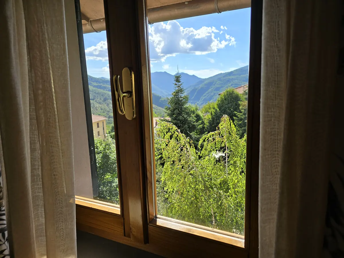 La vista dalla camera